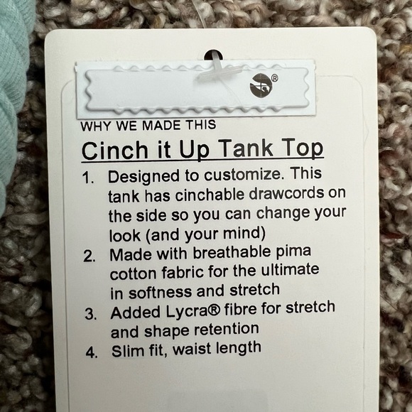 Lululemon Cinch It Up Tank Top - size 4 - Picture 3 of 6